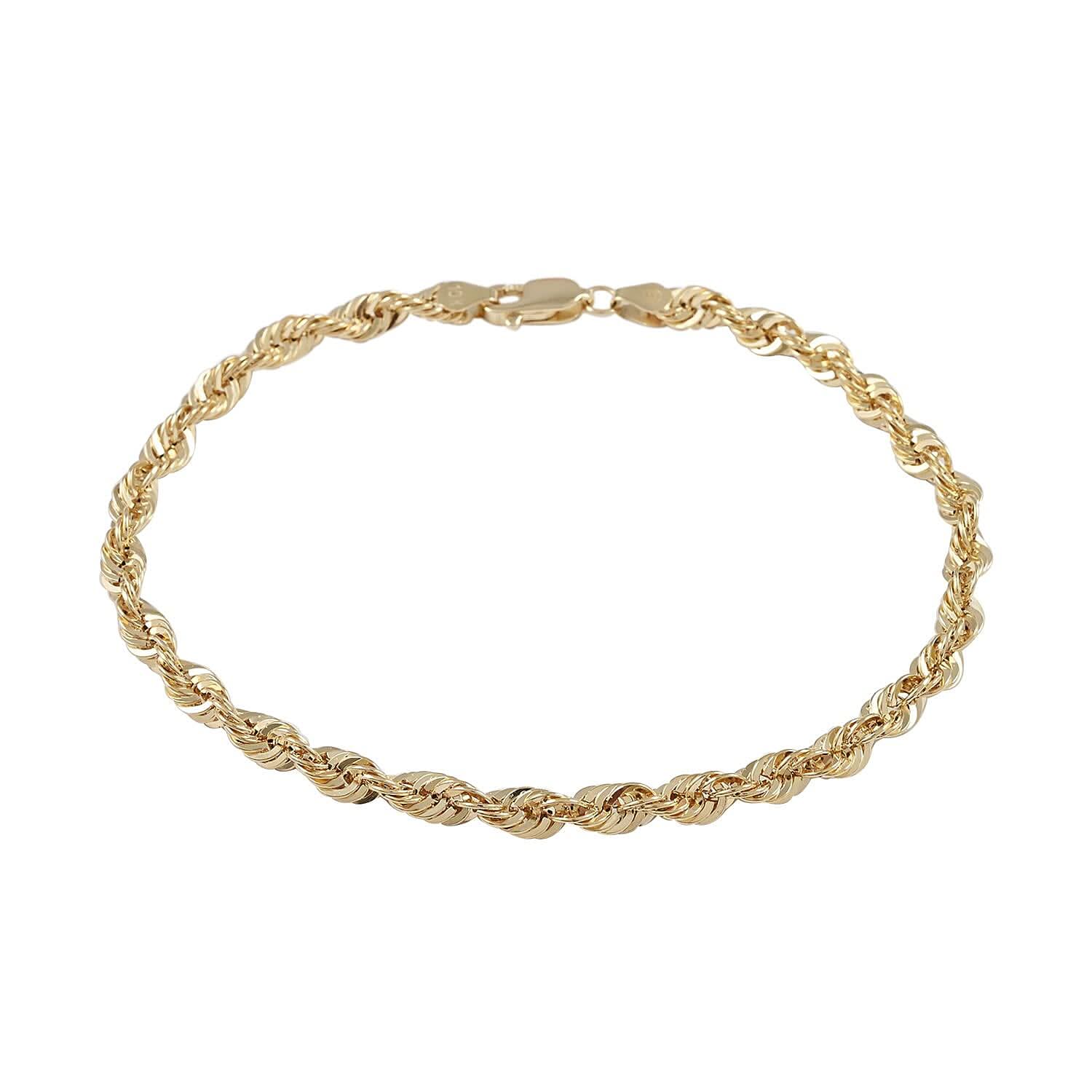 Seta Corda Italian 10K Yellow Gold 2.7mm Chain Bracelet (7.50 In) 1.45 Grams