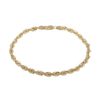 Seta Corda Italian 10K Yellow Gold 2.7mm Chain Bracelet (7.50 In) 1.45 Grams