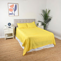 Supreme 4pc Yellow Microfiber Sheet Set -Queen