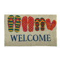 15mm PVC backed bleached printed coir mat Size- 6.2x9.2 - Sticky add to cart bar