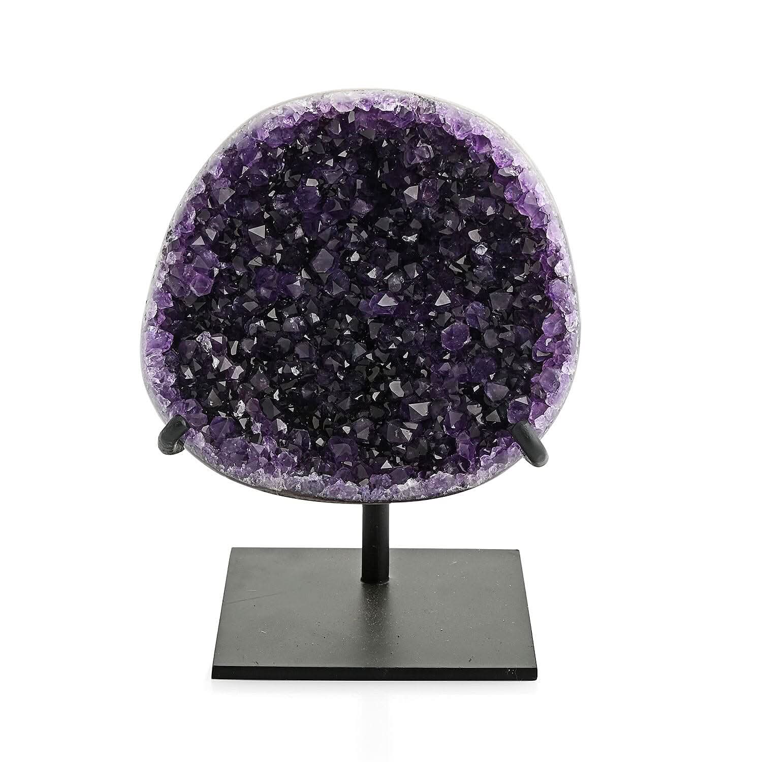 Amethyst with Removable Metal Stand -M