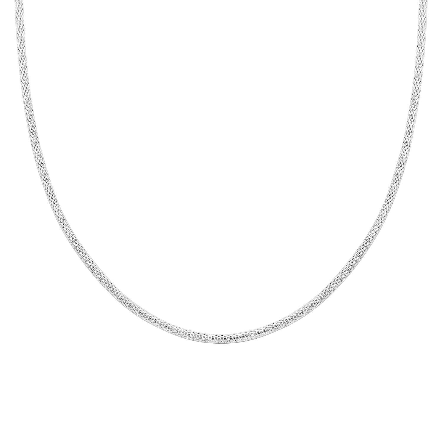 Sterling Silver 2.70mm Coreana Popcorn Chain Necklace 20 Inches 8.40 Grams