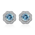 Certified Iliana AAA Santa Maria Aquamarine, Diamond Earrings in 18K White Gold 1.60 ctw - Sticky add to cart bar