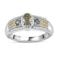 Narsipatnam Alexandrite and Multi Gemstone Ring in Platinum Over Sterling Silver (Size 10.0) 0.60 ctw - Sticky add to cart bar