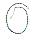 Certified & Appraised Iliana 18K Yellow Gold AAA Monte Belo Indicolite Beaded Necklace 18-20 Inches 4.42 Grams 50.18 ctw - Sticky add to cart bar