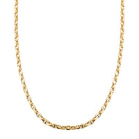 14K Yellow Gold 3mm Filk Chain Necklace 20 Inches 4.80 Grams