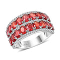 Modani 14K White Gold Orange Sapphire and I1 Diamond Ring 4.90 Grams 3.75 ctw (Del. in 10-12 Days) - Sticky add to cart bar