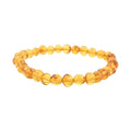 Baltic Amber Light Golden Beads Bracelet - Sticky add to cart bar