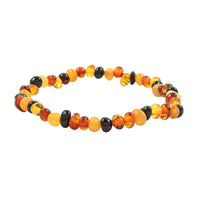 Autumn Baltic Amber Beaded Stretch Bracelet