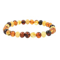 Sunset Baltic Amber Beaded Stretch Bracelet - Sticky add to cart bar