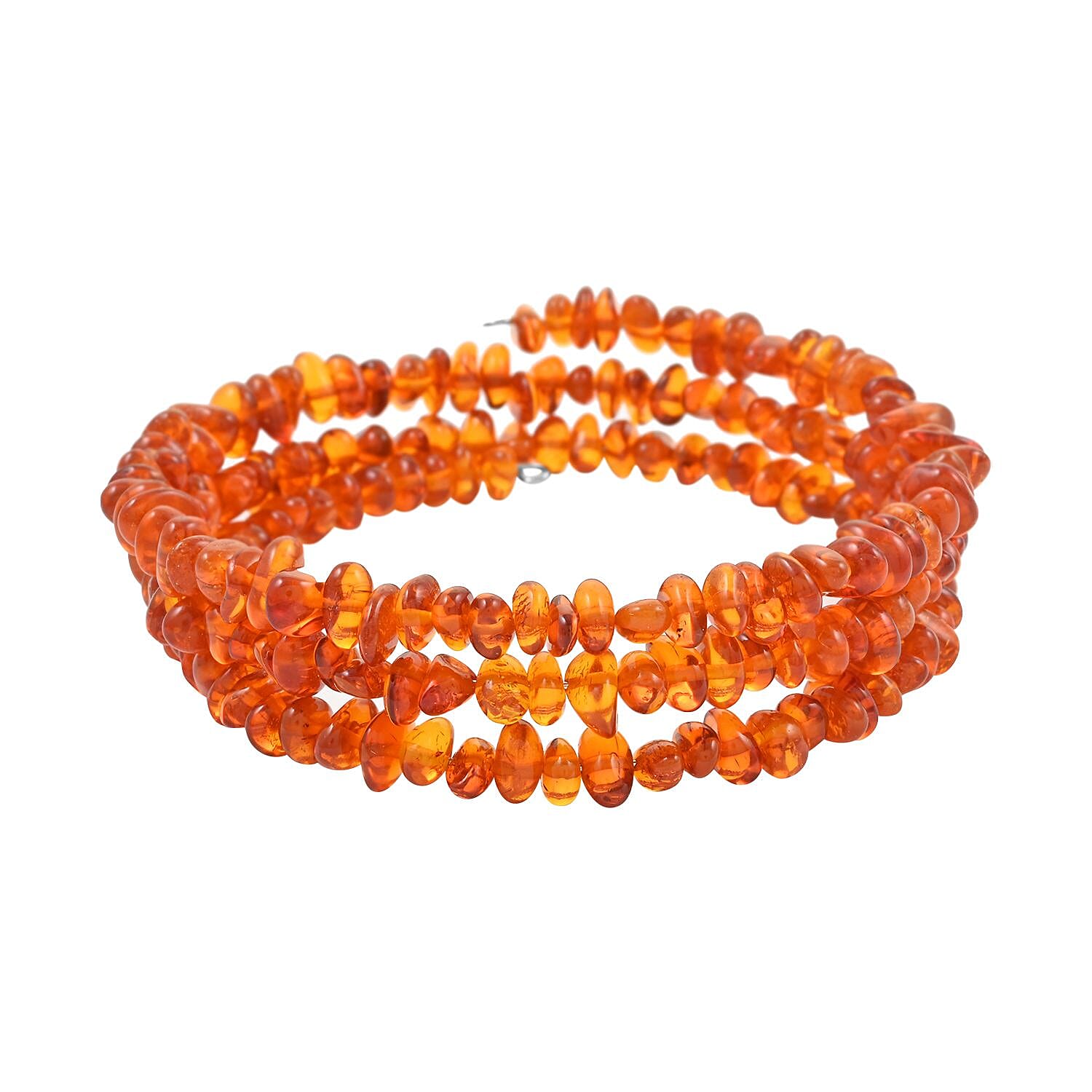 Baltic Amber Warm Tone Stretch Bracelet