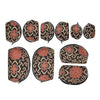 Black & Red Floral Print