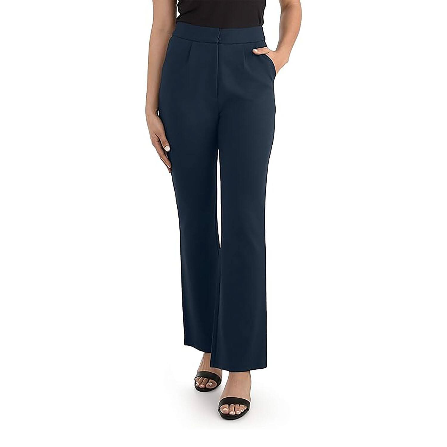 Navy High Waisted Pants - S