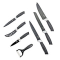 Closeout Black and Silver 7pc Kitchen Knife Set - Sticky add to cart bar