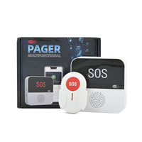 Wifi  Multifunctional Pager Receiver Supported by Smartphone APP, Call Button, Emergency Alert Button