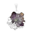 Amethyst XSmall Pendant without Chain in Silvertone 7.50 ctw - Sticky add to cart bar
