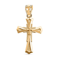 10K Yellow Gold Cross Pendant 0.50 Grams