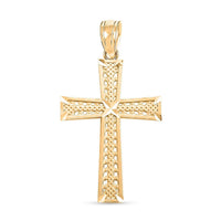 10K Yellow Gold Cross Pendant without Chain 1.4 Grams