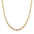 10K Yellow Gold 5mm Laser Rope Necklace 22 Inches 9 Grams - Sticky add to cart bar