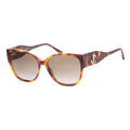 JIMMY CHOO Oversize Fashion Sunglasses with Beige Protection Case- Dark Brown Havana - Sticky add to cart bar