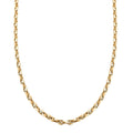 14K Yellow Gold 3mm Filk Chain Necklace 18 Inches 4.65 Grams - Sticky add to cart bar