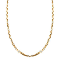 14K Yellow Gold 3mm Filk Chain Necklace 18 Inches 4.65 Grams