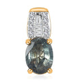 Iliana 18K Yellow Gold AAA Narsipatnam Alexandrite and G-H SI Diamond Pendant without Chain 0.70 ctw - Sticky add to cart bar