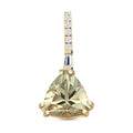 Certified & Appraised Luxoro 14K Yellow Gold AAA Turkizite and I2 Diamond Pendant without Chain 1.95 ctw - Sticky add to cart bar