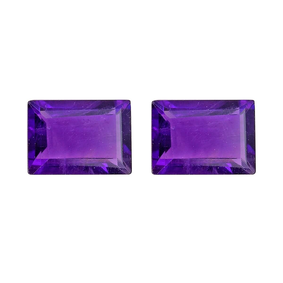 Amethyst Set of 2 (Bgt 7x5 mm) 1.53 ctw Loose Gemstone