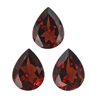 Mozambique Garnet Set of 3 (Pear 8x6 mm) 3.53 ctw Loose Gemstone