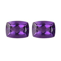 Amethyst Set of 2 (Cush 8x6 m) 2.31 ctw Loose Gemstone