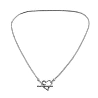 Bali Legacy Sterling Silver Heart Necklace 20 Inches 19.15 Grams