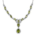 African Amethyst and White Zircon Necklace 18-20 Inches in Platinum Over Sterling Silver 6.75 ctw - Sticky add to cart bar