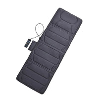 Gray Heat Massage Mat with 10 Motors (70.47"x23.62"x1.49")