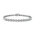 14K White Gold Diamond G-H SI3 Bracelet (7.00 In) 10.80 Grams 2.50 ctw - Sticky add to cart bar
