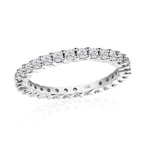 10K Yellow Gold Moissanite Eternity Band Ring (Size 10.0) 0.85 ctw