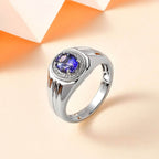 Rhapsody 950 Platinum AAAA Tanzanite, Diamond (E-F, VS2) Ring (Size 10.0) (11.75 g) 2.25 ctw