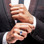 Rhapsody 950 Platinum AAAA Tanzanite, Diamond (E-F, VS2) Ring (Size 10.0) (11.75 g) 2.25 ctw