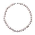 White Calcite Beaded Necklace (18 Inches) in Sterling Silver 320.00 ctw - Sticky add to cart bar