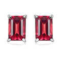 Rhapsody 950 Platinum AAAA Ouro Fino Rubellite Solitaire Stud Earrings 1.60 ctw - Sticky add to cart bar