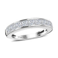 Moissanite Ring in Platinum Over Sterling Silver (Size 8.0) 1.25 ctw - Sticky add to cart bar