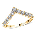Moissanite 0.65 ctw Ring in Vermeil Yellow Gold Over Sterling Silver - Sticky add to cart bar