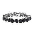 Karis Thai Black Spinel Bracelet in Platinum Bond (6.50 In) 47.85 ctw - Sticky add to cart bar