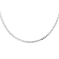 Sterling Silver Flash 3.50mm Rounded Franco Chain Necklace 18 Inches 12.7 Grams - Sticky add to cart bar