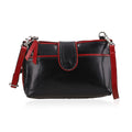 Black Genuine Leather Crossbody Sling Bag (9.5"x6.25") - Sticky add to cart bar