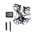 Set of 4 Waterproof Paw Print Solar Lights (3.42"x3.54"x3.54") - Sticky add to cart bar