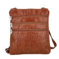 Black Croco Embossed Faux Leather Sling Bag - Sticky add to cart bar