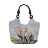Blue Elephant Print