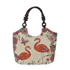 Beige Flamingo Print