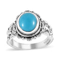 Artisan Crafted Premium Sleeping Beauty Turquoise Ring in Sterling Silver (Size 10.0) 2.60 ctw - Sticky add to cart bar